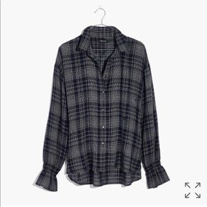 Madewell plaid top